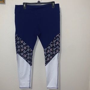 Fabletics Stars & Stripes Patriotic Leggings